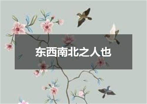 东西南北之人也