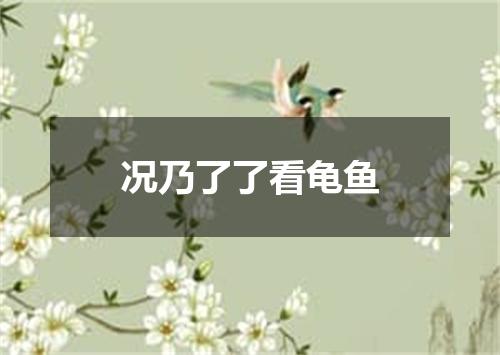 况乃了了看龟鱼