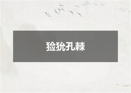 猃狁孔棘