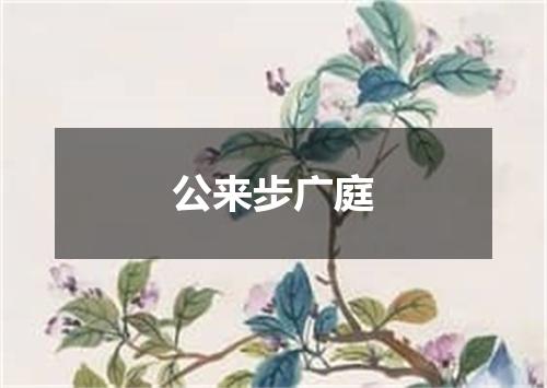 公来步广庭