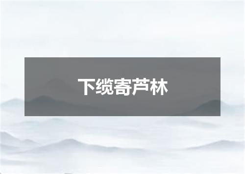 下缆寄芦林