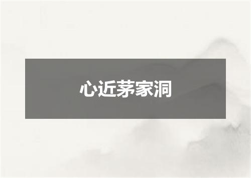 心近茅家洞