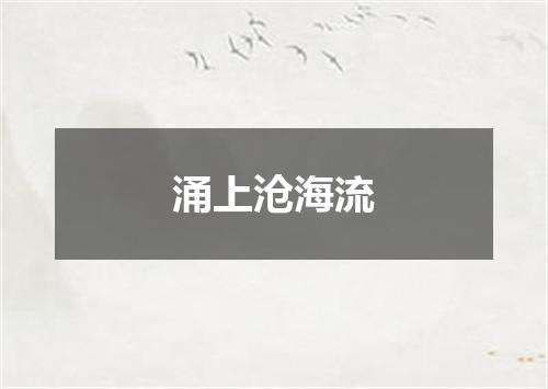 涌上沧海流