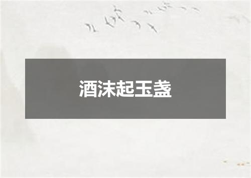 酒沫起玉盏