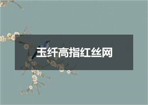 玉纤高指红丝网