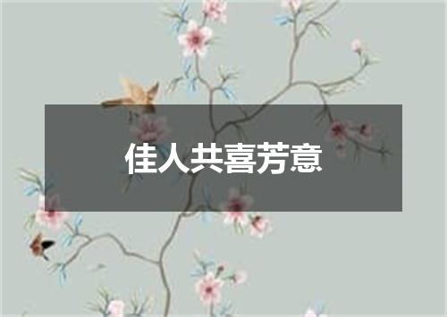 佳人共喜芳意