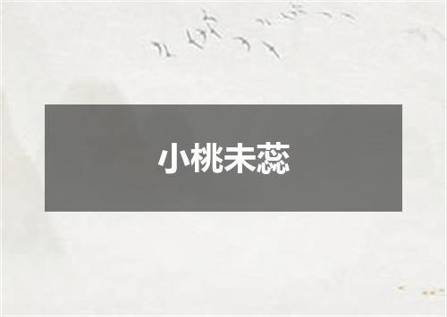 小桃未蕊