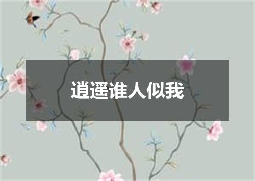 逍遥谁人似我