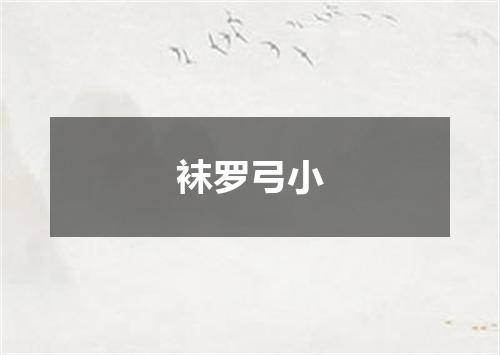 袜罗弓小