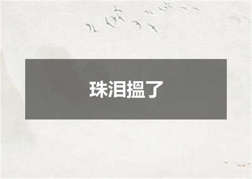 珠泪搵了