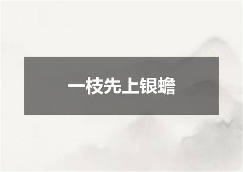 一枝先上银蟾