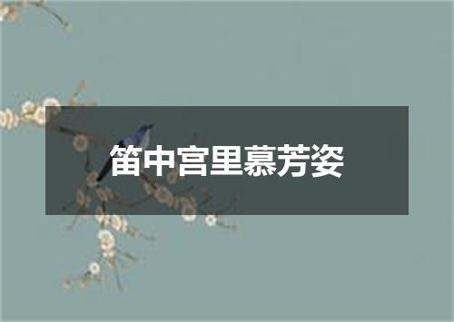 笛中宫里慕芳姿