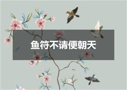 鱼符不请便朝天