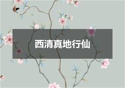 西清真地行仙
