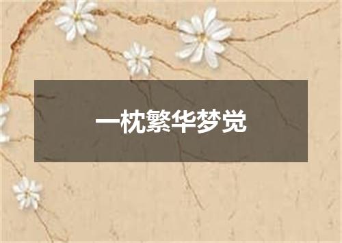 一枕繁华梦觉