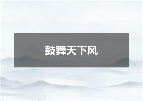 鼓舞天下风