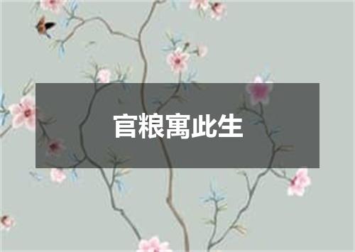 官粮寓此生