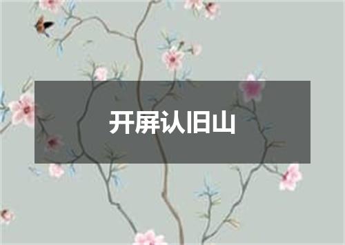 开屏认旧山