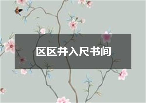 区区并入尺书间