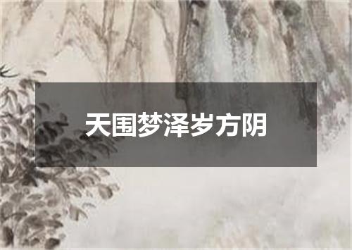 天围梦泽岁方阴