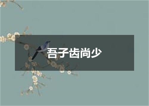 吾子齿尚少