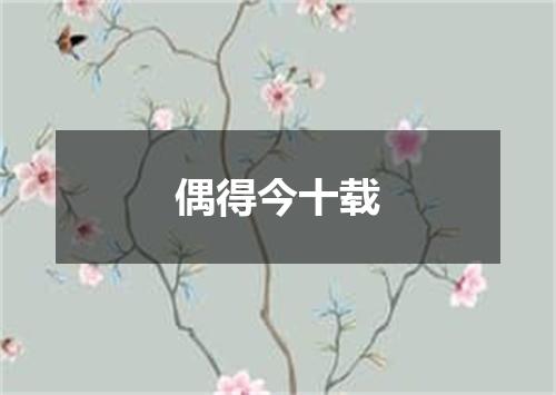 偶得今十载