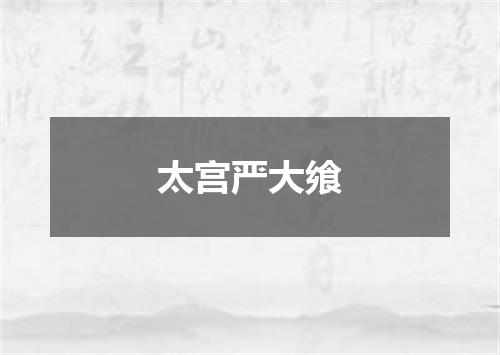 太宫严大飨