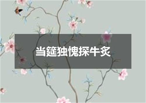 当筵独愧探牛炙
