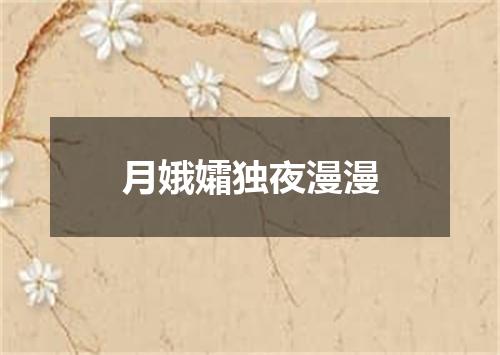 月娥孀独夜漫漫