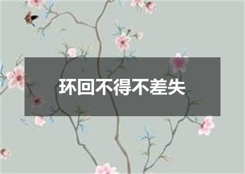 环回不得不差失
