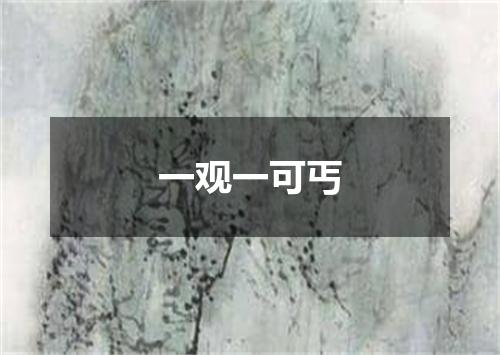 一观一可丐