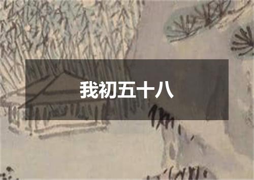 我初五十八