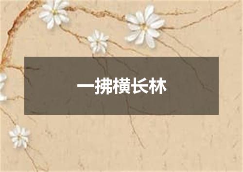 一拂横长林