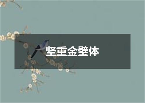 坚重金璧体