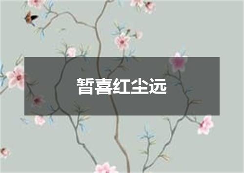 暂喜红尘远