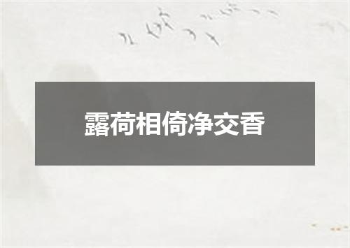 露荷相倚净交香