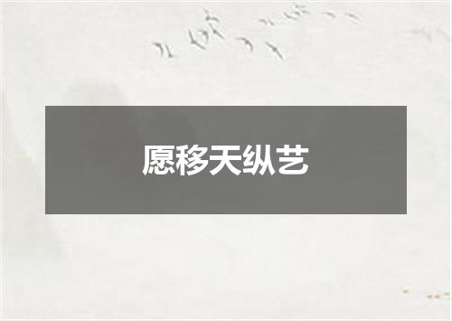 愿移天纵艺