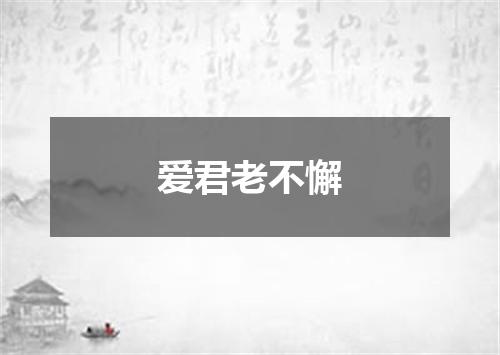爱君老不懈