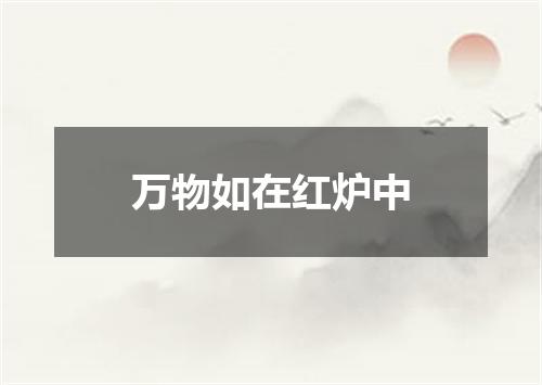 万物如在红炉中