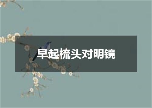 早起梳头对明镜