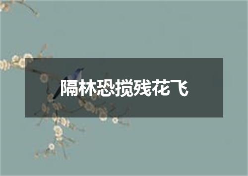 隔林恐搅残花飞