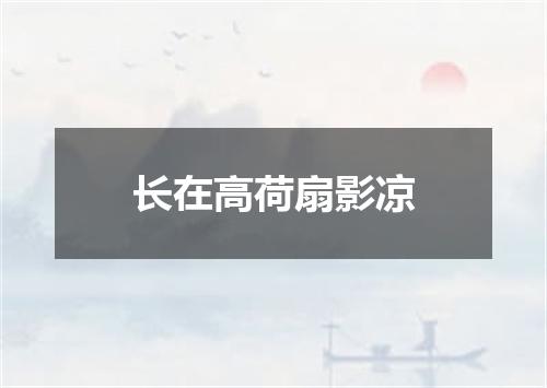 长在高荷扇影凉