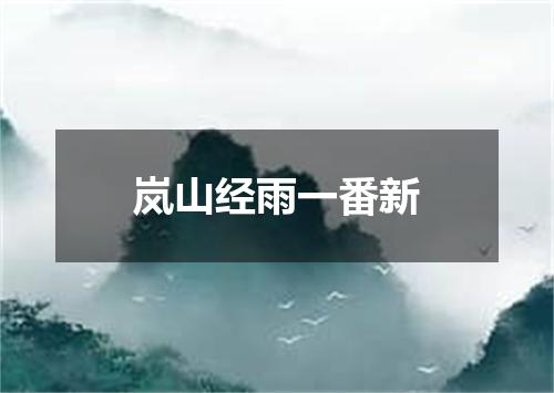岚山经雨一番新