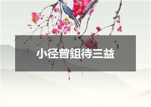 小径曾鉏待三益