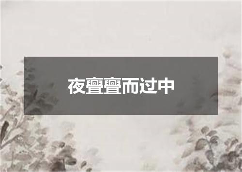 夜亹亹而过中