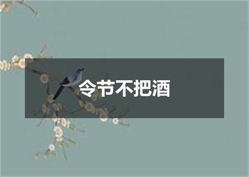 令节不把酒