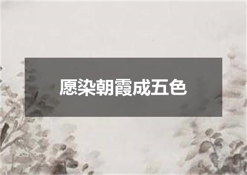 愿染朝霞成五色