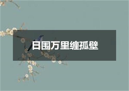 日围万里缠孤壁