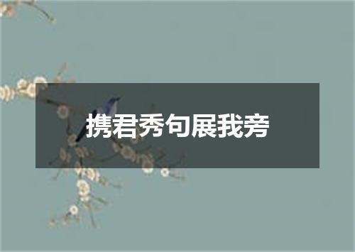 携君秀句展我旁
