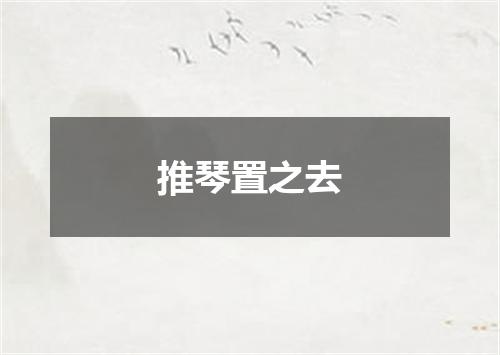 推琴置之去